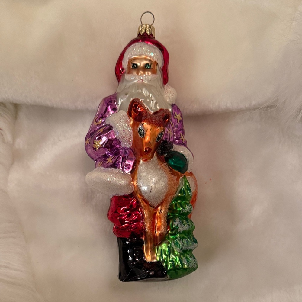 Christopher Radko: Santa Claus and Rudolf the Reindeer